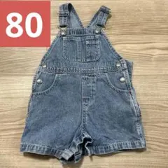babyGAP デニム サロペット 80 オーバーオール ショートパンツ