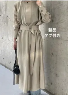 新品　agawd 定価¥2万900円　ロングシャツワンピース