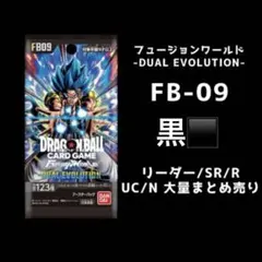 ドラゴンボールカード フュージョンワールド FB-09 まとめ売り　黒