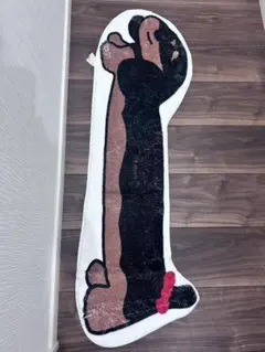 ラグ ミニチュアダックス チョコタン マット 犬 ダックスフンド　ペット　犬好き