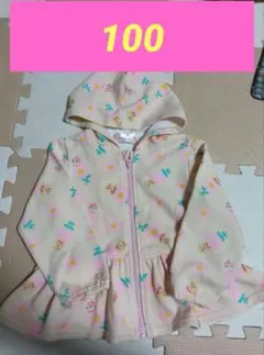 あ*ん様 春物　アンパンマン　パーカー　フリル　ドキンちゃん　女の子　100　保