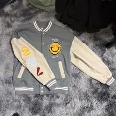 刺繍デザイン スタジャン グリーン