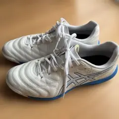 【美品】アシックス　Asics CALCETTO フットサルシューズ ホワイト