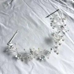 ヘッドドレス　ヘアピン　ヘアアクセ　お呼ばれ 結婚式