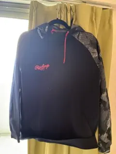 Rawlings ブラック パーカー フード付き