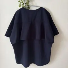 AMERICAN HOLIC バックフリル Tシャツ ネイビー Mのサムネイル