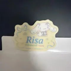 シナモロール =LOVE アクリルネームバッジ 音嶋莉沙