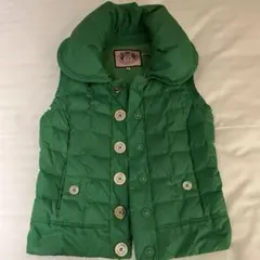 【Juicy Couture】ダウンベスト サイズS グリーン Y2K