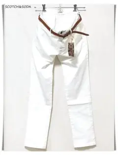 訳あり 2010s SCOTCH&SODA スリムフィット ツイルパンツ W32のサムネイル