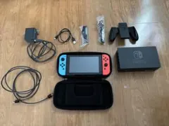 Nintendo Switch ネオンブルーレッド 本体(SDカード、ケース付)