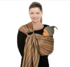 ストライプ 虹色 リングスリング　bb-sling Babyloniaのサムネイル