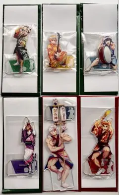 鬼滅の刃　アクリルスタンド　阿波おどり　炭治郎　善逸　伊之助　しのぶ　煉獄　宇髄