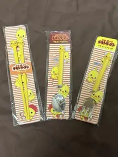 送料込　日清　チキンラーメン　カトラリー　箸　フォーク　スプーン　セットのサムネイル