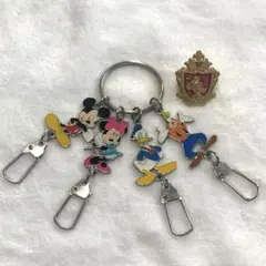 ディズニー キーリング・ピンバッジ セット