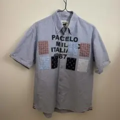 PAGELO パッチワーク 半袖シャツ Mのサムネイル