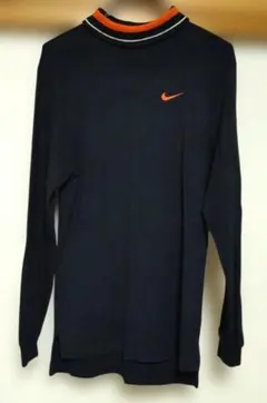 NIKE オールドナイキ　モックネック ロングスリーブシャツ ブラック