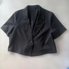 GU ハーフスリーブジャケット　黒のサムネイル