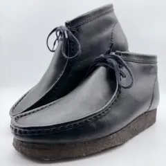 美品✨Clarks クラークス ワラビーブーツ スムースレザー UK7.5 黒