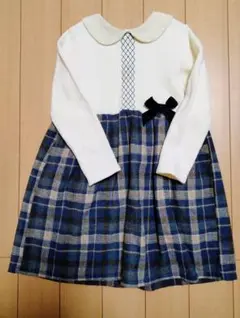 SLAP チェック柄 長袖ワンピース 120