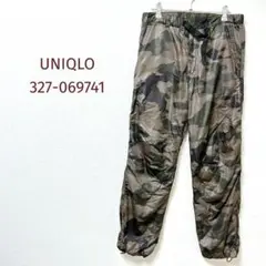 UNIQLO カモフラウォームイージーパンツ フリース 裏起毛 迷彩 S メンズ