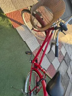 ホワイトシティサイクル 26インチ 前バスケット付き【6段変速自転車