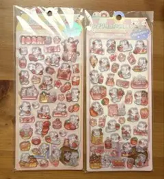 3DFUN STICKERS ドロップシール（ピンク&黄色）2シートセット