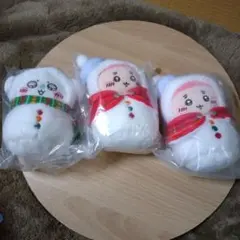 E賞　マスコット　3個セットちいかわ　エニマイくじ　古本屋　モモンガ