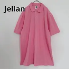 ジェラン Jellan ポロシャツ ピンク 無地 ビッグサイズ【XXXL】