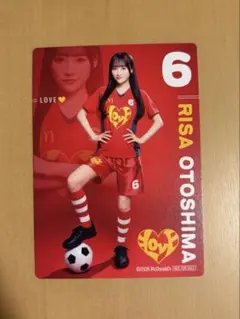 イコラブ マクドナルド サッカーカード LOVE イコラブ 音嶋莉沙 マクドナルド コラボカード - メルカリ