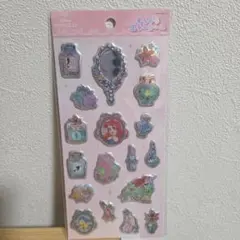 リトルマーメイド アリエル キラキラミラーシール　ぷっくりシール　ぷくっとシール