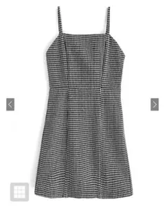 GRL 千鳥格子柄ツイードミニキャミワンピース