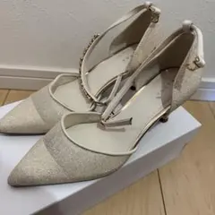 RANDA 2WAY ラメシアーセパレートパンプス