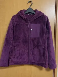 GU ボアフリース　パーカー　パープル　Lサイズ　キッズ