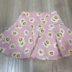 mezzo piano花柄キュロットスカート　ピンク140サイズ