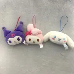 サンリオキャラクターズ　フェイスマスコット 3個セット
