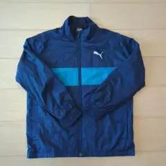 PUMA ウィンドブレーカー　ブルー　傷あり　150