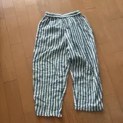 Samansa Mos2 ストライプ柄 ガーゼパンツ フリーサイズのサムネイル