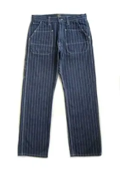 シュガーケーン インディゴストライプ ワークパンツ SC41821 W32