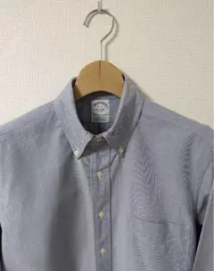 ハ*ゼ様 レア　USA製　ブルックスブラザーズ　ブルー　オックスフォード　スリム
