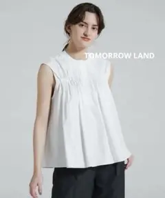 【SALE‼️】TOMORROWLAND ストレッチブロード ピンタックブラウス