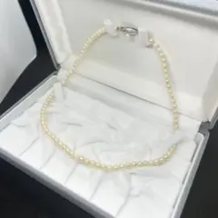 パール ネックレス 留め具シルバー 5ミリ 41センチ