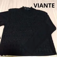 ＶＩＡＮＴＥ ヴィアンテ 刺繍レース長袖トップス 【冠婚葬祭】昭和レトロ　シニア
