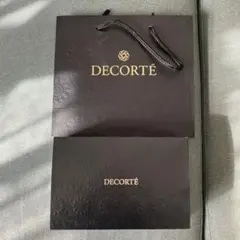 DECORTÉ ギフト袋 黒 エンボス加工