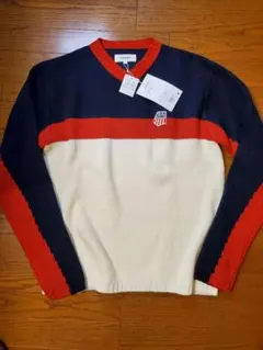 新品未使用トミーヒルフィガーUSAエンブレム付きVネックセーターL