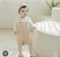 新品 はぴぷり happyprince 中国服 ロンパース　ニット80