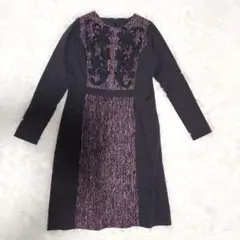 ユ*キ様 NbyAワンピース　 仁科亜季子プロデュース　ツイードミックス　7号【