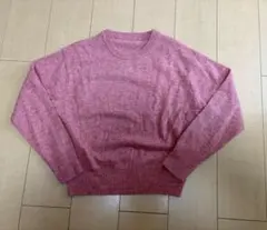 無印良品 長袖ニットセーター ピンク