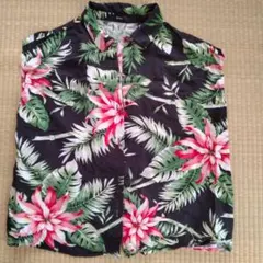 DURAS／デュラス 柄シャツ アロハシャツ 美品　ボタニカルのサムネイル