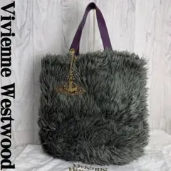 美品♡A4可♡ヴィヴィアンウエストウッド オーブ ファー トートバッグ ラージ