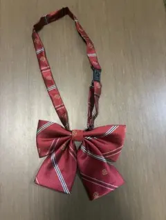 赤 ストライプ リボン ネクタイ